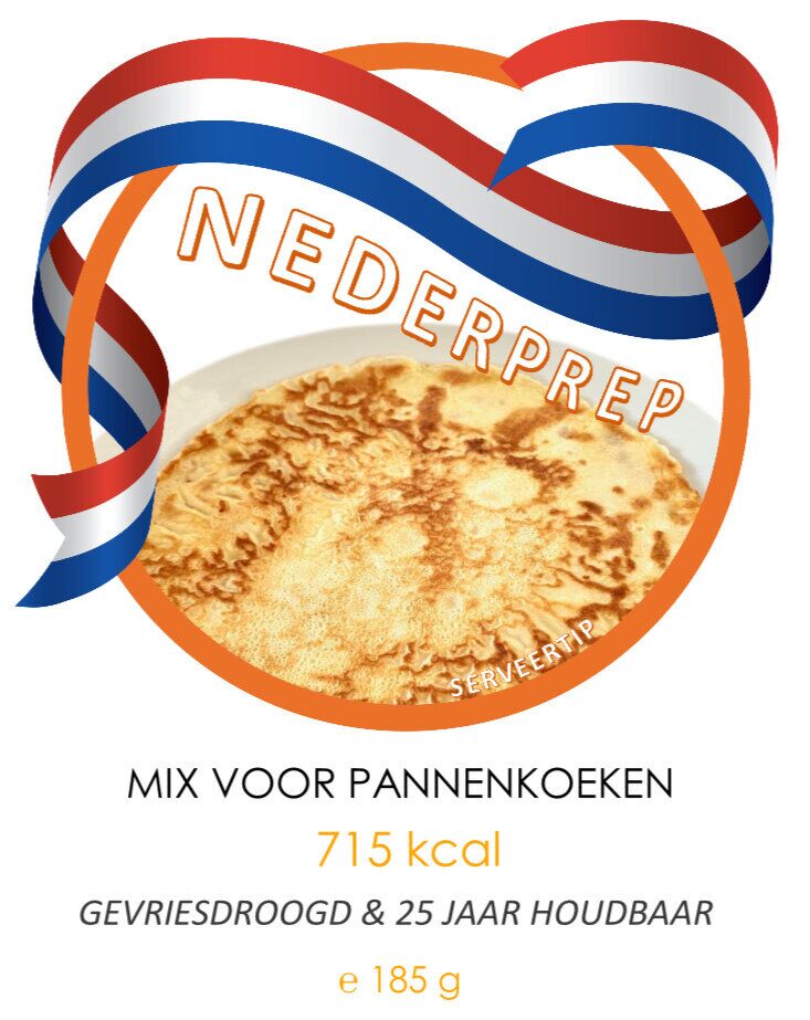 Instant pannenkoekenmix voor 5 pannenkoeken | 25 jaar houdbaar noodrantsoen