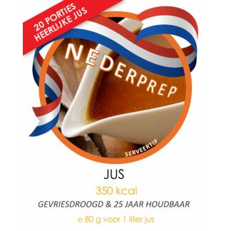 Jus | 25jr houdbaar noodrantsoen voor noodpakket |20 porties