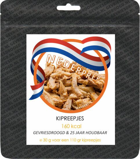 Kipreepjes instant noodrantsoen 25 jaar houdbaar | Gevriesdroogd noodpakket eten (halal) - Afbeelding 2