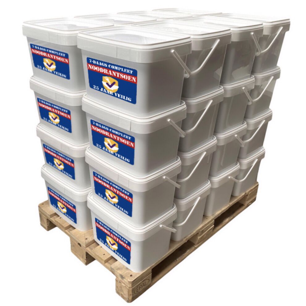 Tip: compleet NL noodrantsoen 6 maanden, 25jr houdbaar | 2.000 Kcal per dag | NEDERPREP