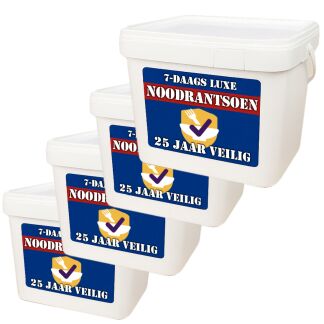 Tip: luxe NL noodrantsoenen voor 1 maand, 25jr houdbaar | 2.000 Kcal per dag | NEDERPREP