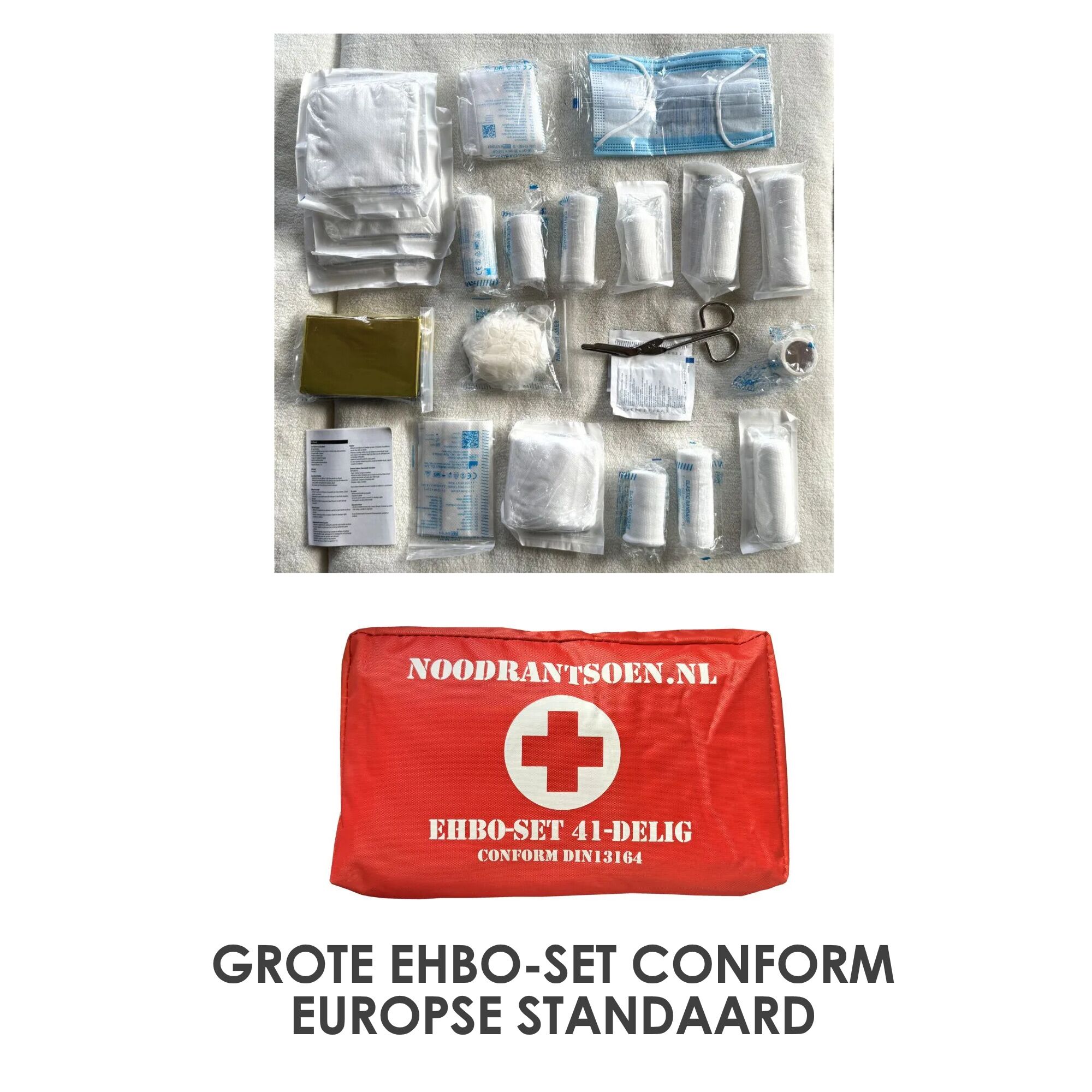 Noodpakket ‘denk vooruit’ met EHBO, radio, zaklamp, noodrantsoen, fluitje, powerbank, overlevingspakket oorlog & stroomuitval, survivalset - Afbeelding 10