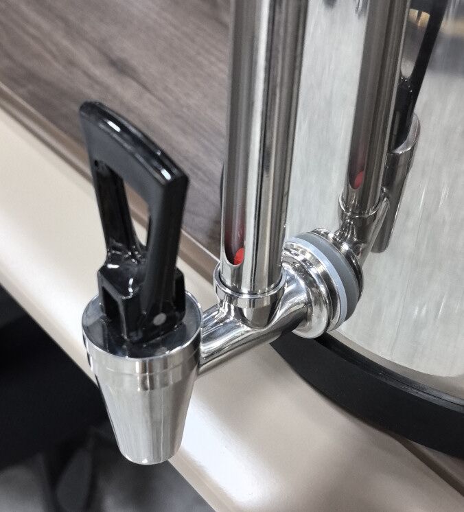 Beste RVS waterfilter met kijkglaasje, keramisch, 10L reservoir, werkt zonder stroom filtert ook PFAS en micro-plastics - Afbeelding 2