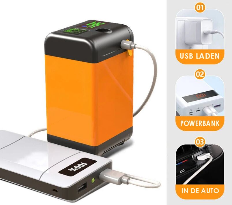 Mobiel douchesysteem, oneindig douchen met slechts 3 liter water - Afbeelding 2