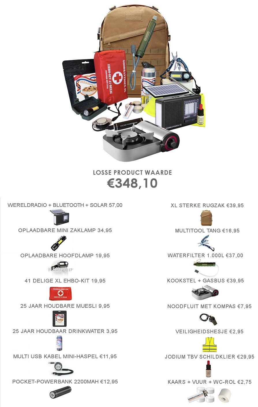 Noodrantsoen.nl LUXE noodpakket - Afbeelding 2