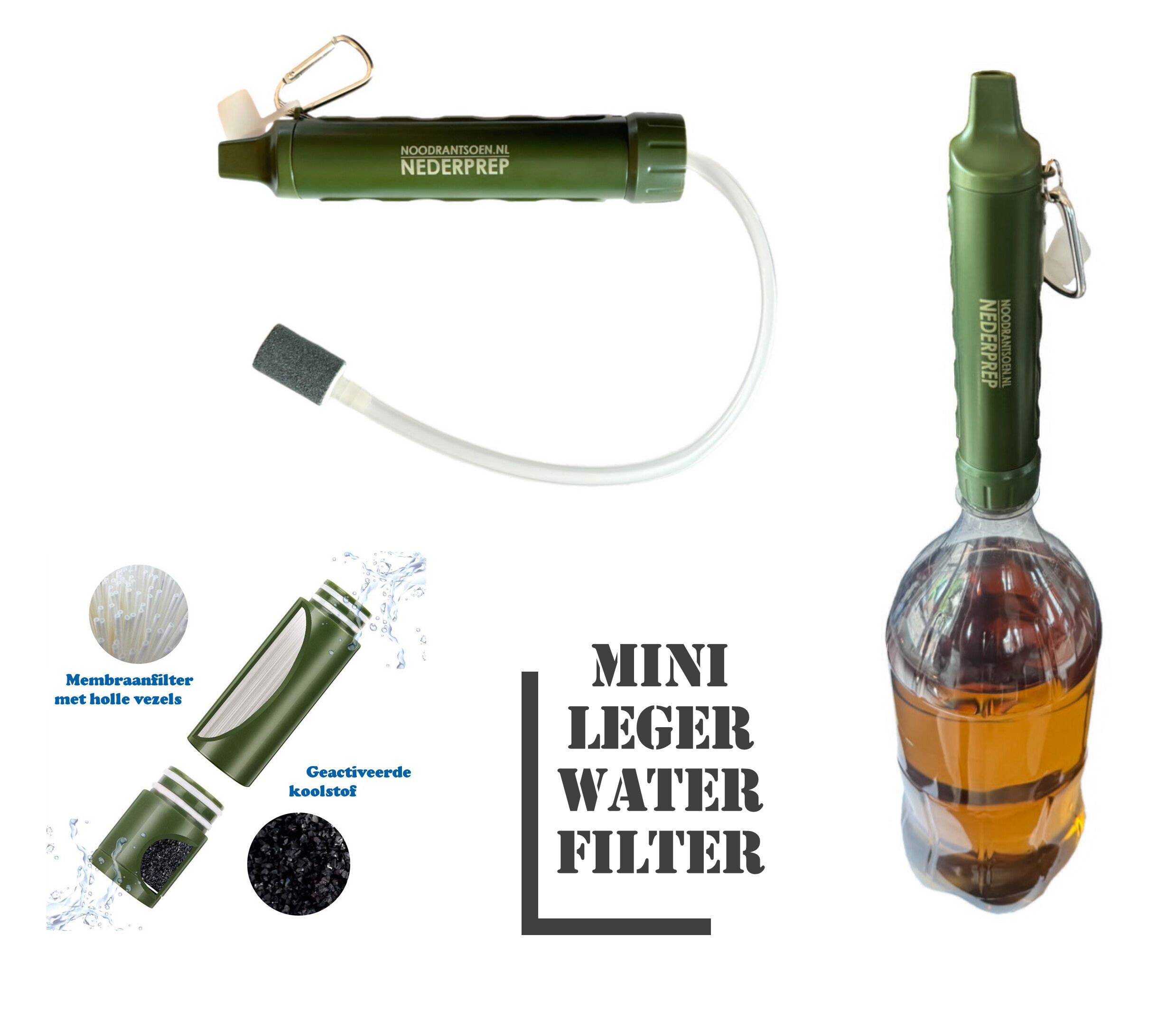 Luxe noodpakket met kookstel, waterfilter, wereldradio, noodrantsoen, EHBO, zaklamp, Survival-kit, nood-gereedschap en veel meer - Afbeelding 5