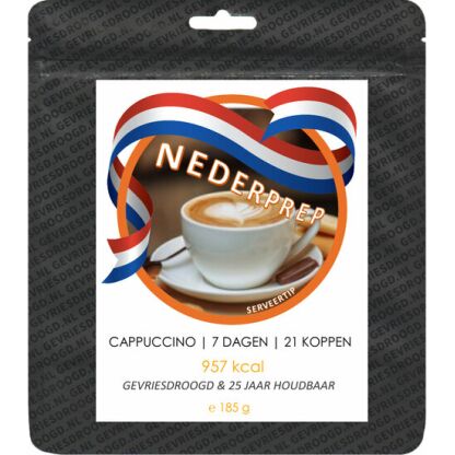 Cappuccino voor 7 dagen (21 koppen) | gevriesdroogd 25 jaar houdbaar noodrantsoen | NEDERPREP - Afbeelding 3