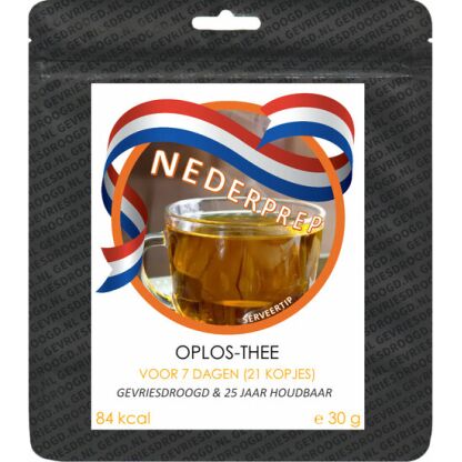Oplos-thee voor 7 dagen (21 kopjes) | gevriesdroogd 25 jaar houdbaar noodrantsoen | NEDERPREP - Afbeelding 3