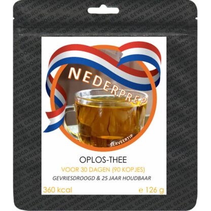 Oplos-thee voor 30 dagen (90 kopjes) | gevriesdroogd 25 jaar houdbaar noodrantsoen | NEDERPREP - Afbeelding 3