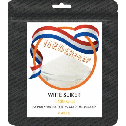 Kristalsuiker 400 g | gevriesdroogd 25 jaar houdbaar noodrantsoen | NEDERPREP - Afbeelding 3