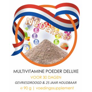 Voordeelpak | multivitaminen poeder DELUXE voor 30 dagen | NEDERPREP