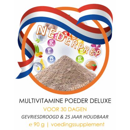 Voordeelpak | multivitaminen poeder DELUXE voor 30 dagen | NEDERPREP