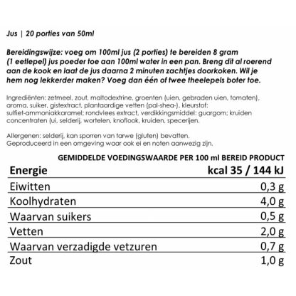 Jus | 25jr houdbaar noodrantsoen voor noodpakket |20 porties - Afbeelding 3