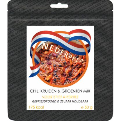 Chili con carne kruiden & groenten mix | 25jr houdbaar | NEDERPREP - Afbeelding 3