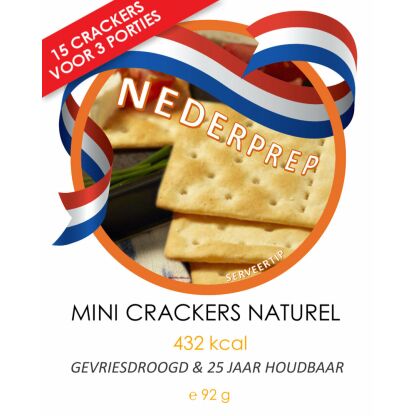 Mini crackers | 25jr houdbaar noodrantsoen voor noodpakket