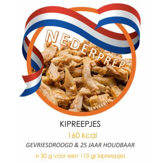 Kipreepjes instant noodrantsoen 25 jaar houdbaar | Gevriesdroogd noodpakket eten