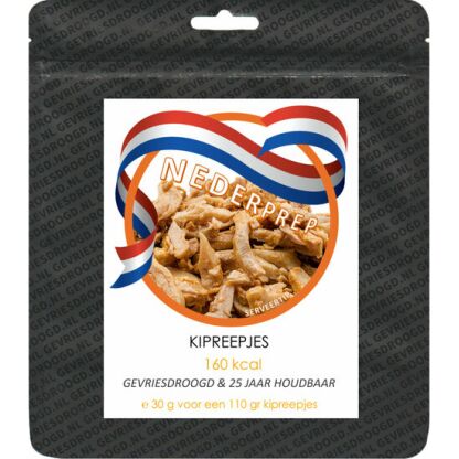 Kipreepjes instant noodrantsoen 25 jaar houdbaar | Gevriesdroogd noodpakket eten - Afbeelding 2