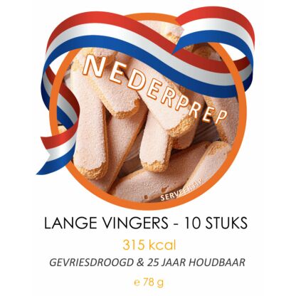 Lange vingers noodrantsoen 25 jaar houdbaar | Gevriesdroogd noodpakket eten