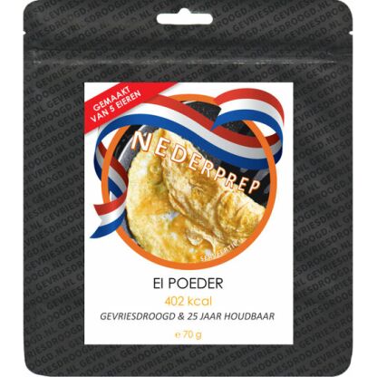 Ei poeder 5 eieren 25 jaar houdbaar noodrantsoen | Gevriesdroogd noodpakket eten - Afbeelding 3