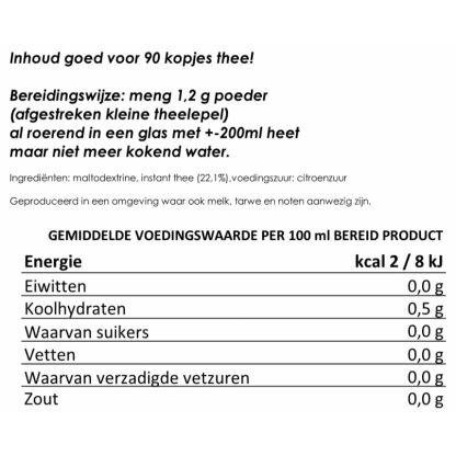 Oplos-thee voor 7 dagen (21 kopjes) | gevriesdroogd 25 jaar houdbaar noodrantsoen | NEDERPREP - Afbeelding 2