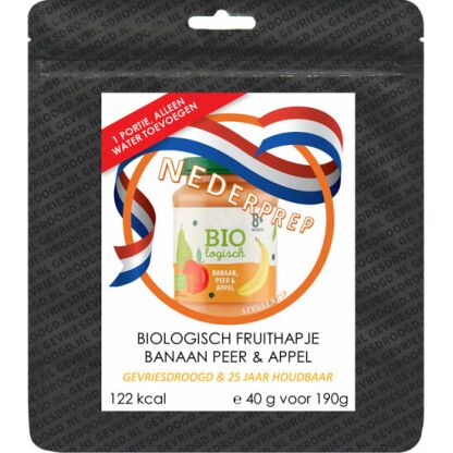 Baby noodrantsoen 25 jaar houdbaar, peer appel banaan fruithapje | Gevriesdroogd noodpakket eten - Afbeelding 3