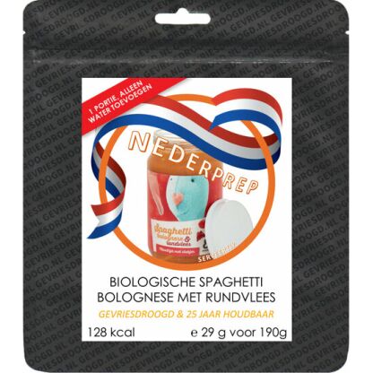 Baby noodrantsoen, 25 jaar houdbaar | spaghetti bolognese | Gevriesdroogd noodpakket eten - Afbeelding 3