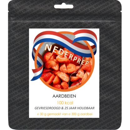 Aardbei schijfjes | gevriesdroogd noodrantsoen | voor 300 gram - Afbeelding 3
