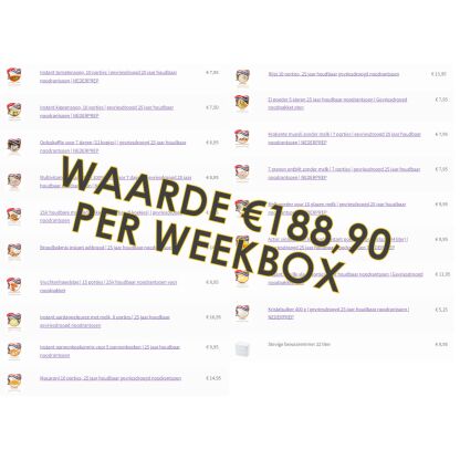 Tip: compleet NL noodrantsoen 1 maand 25jr houdbaar | 2.000 Kcal per dag | NEDERPREP - Afbeelding 3