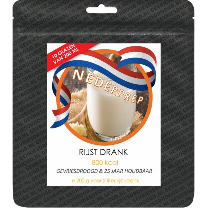 Rijstdrank poeder voor 10 glazen | Biologisch | gevriesdroogd 25 jaar houdbaar - Afbeelding 2