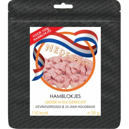 Hamblokjes  (instant) | 25 jaar houdbaar gevriesdroogd noodrantsoen - Afbeelding 3