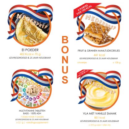 Tip: compleet NL noodrantsoen 6 maand 25jr houdbaar | 2.000 Kcal per dag | NEDERPREP - Afbeelding 8