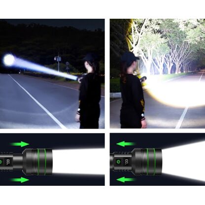 Mega zaklamp met zoom en powerbank | NEDERPREP PWR5000L - Afbeelding 3