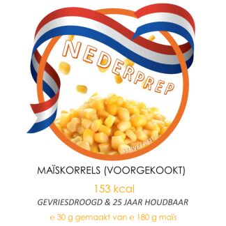 Maïs | gevriesdroogd noodrantsoen | gemaakt van 180 gram maïs