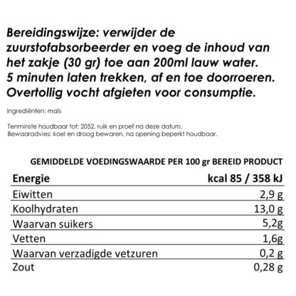 Maïs | gevriesdroogd noodrantsoen | gemaakt van 180 gram maïs - Afbeelding 2
