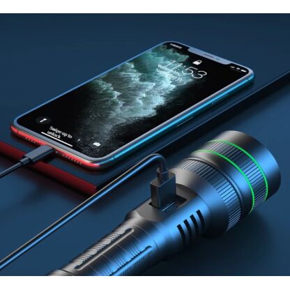 Mega zaklamp met zoom en powerbank | NEDERPREP PWR5000L - Afbeelding 2