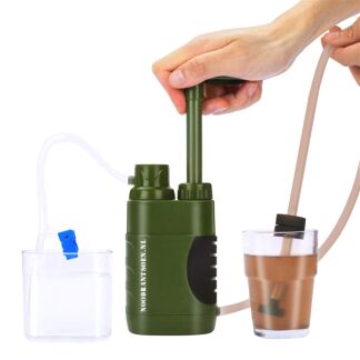 Noodrantsoen.nl leger waterfilter - 3.000Liter met 2 jr garantie - filtert PFAS bacteriën en micro-plastics, werkt zonder stroom- BPA-vrij drinkwater