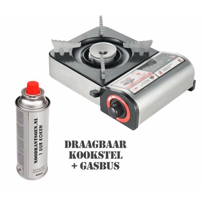 Luxe noodpakket met kookstel, waterfilter, wereldradio, noodrantsoen, EHBO, zaklamp, Survival-kit, nood-gereedschap en veel meer - Afbeelding 3