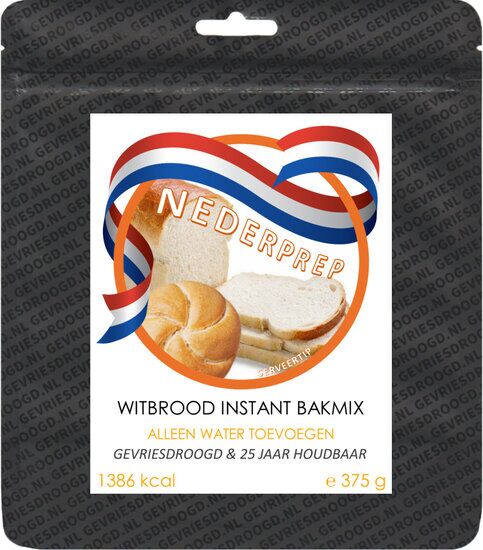 Broodbakmix instant witbrood | 25 jaar houdbaar noodrantsoen - Afbeelding 3