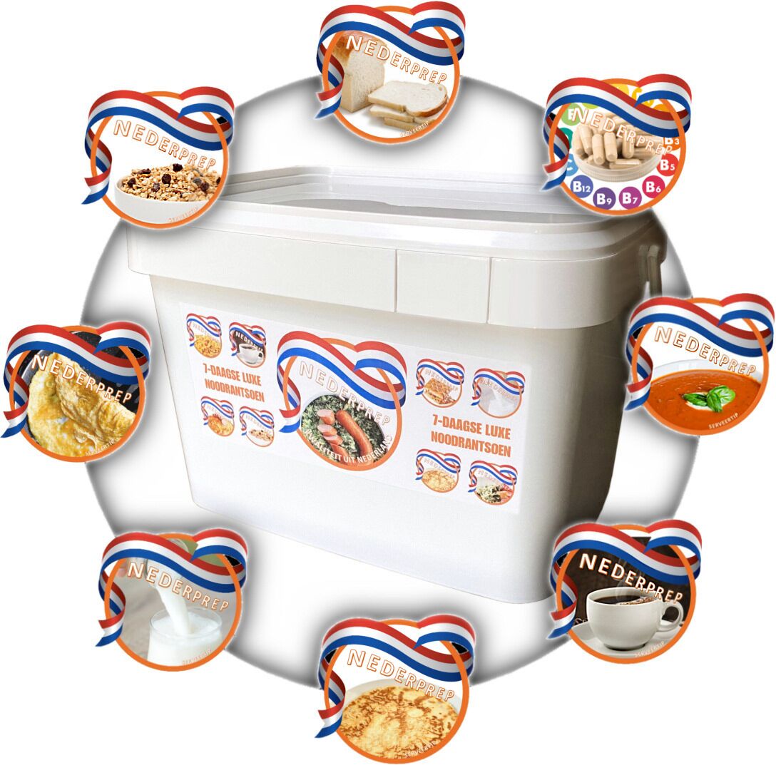 Tip: compleet 7 daags NL noodrantsoen 25jr houdbaar | 2.000 Kcal per dag - Afbeelding 2
