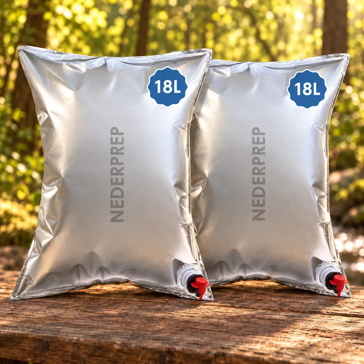 2 Nederprep waterzakken van 18 liter