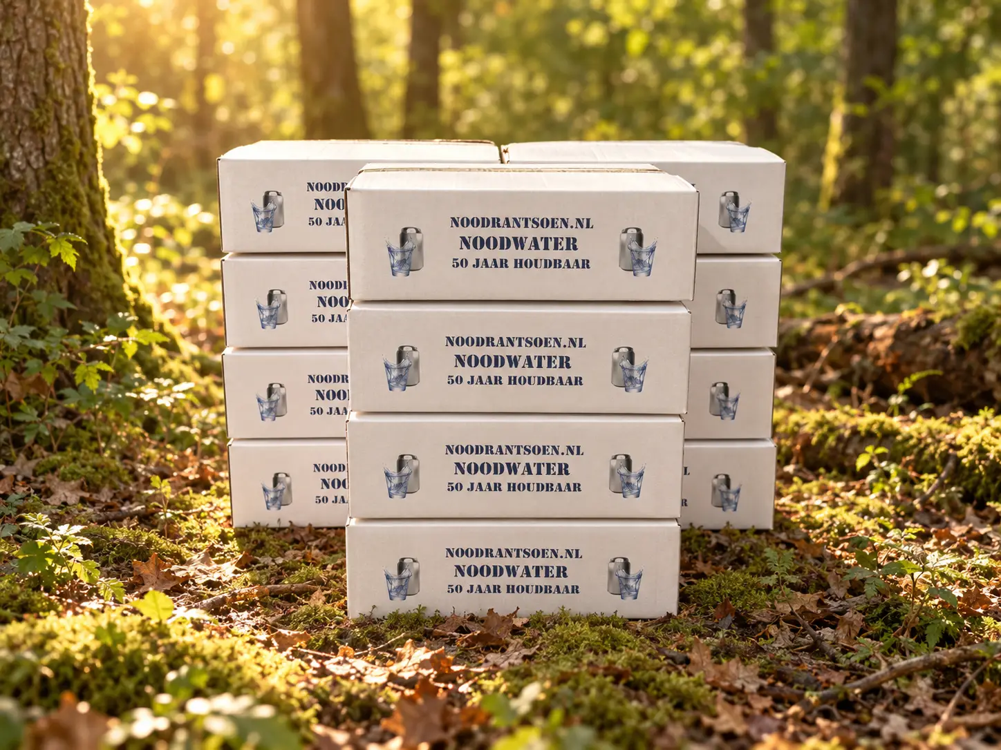 12 dozen drinkwater van 8 liter per doos