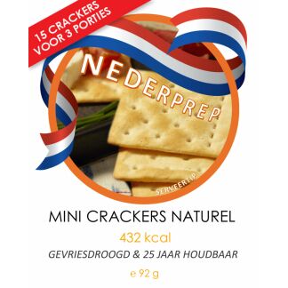 Mini crackers | 25jr houdbaar noodrantsoen voor noodpakket