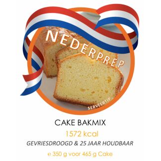 Cake bakmix noodrantsoen 25 jaar houdbaar | Gevriesdroogd noodpakket eten