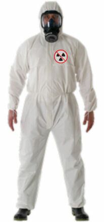 Wegwerp overall (nucleair) maat M