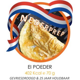 Ei poeder 5 eieren 25 jaar houdbaar noodrantsoen | Gevriesdroogd noodpakket eten